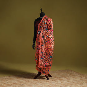 Ranihati chapa work chanderi silk hand embroidery dupatta