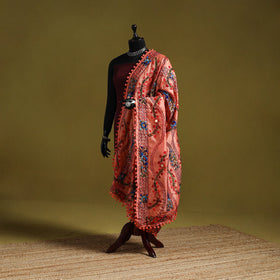 Ranihati chapa work chanderi silk hand embroidery dupatta