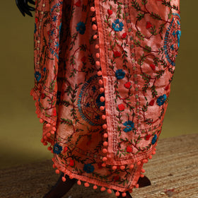 Ranihati chapa work chanderi silk hand embroidery dupatta