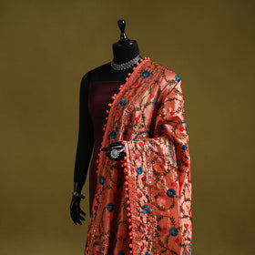 Ranihati chapa work chanderi silk hand embroidery dupatta