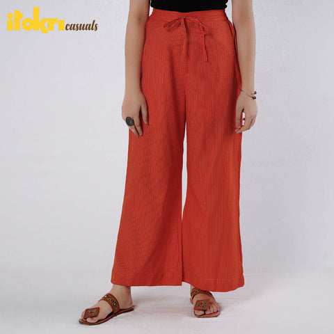 Buy Running Stitch Cotton Palazzo by iTokri Casuals Online at iTokri.com