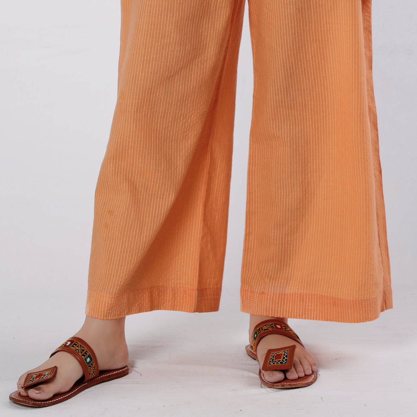  Running Stitch Cotton Palazzo by iTokri Casuals 