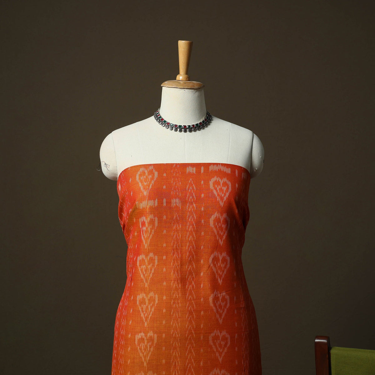Sambalpuri ikat cotton 3pc unstitched dress material suit