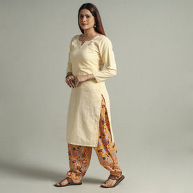 Buy Sanganeri Block Printed Cotton Elasticated Salwar 09 Online at iTokri.com