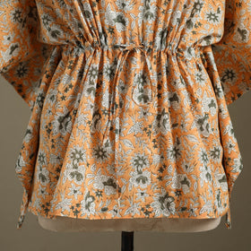 Sanganeri Block Print Cotton Kaftan (Short) 