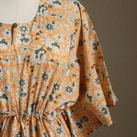 Sanganeri Block Print Cotton Kaftan (Short) 