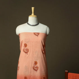 Sanganeri hand block print cotton 3pc unstitched dress