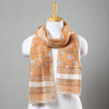  Sanganeri Block Printed Chanderi Silk Handloom Stole 