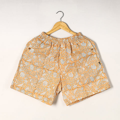  Sanganeri Block Printed Cotton Unisex Boxer/Shorts Online at iTokri.com