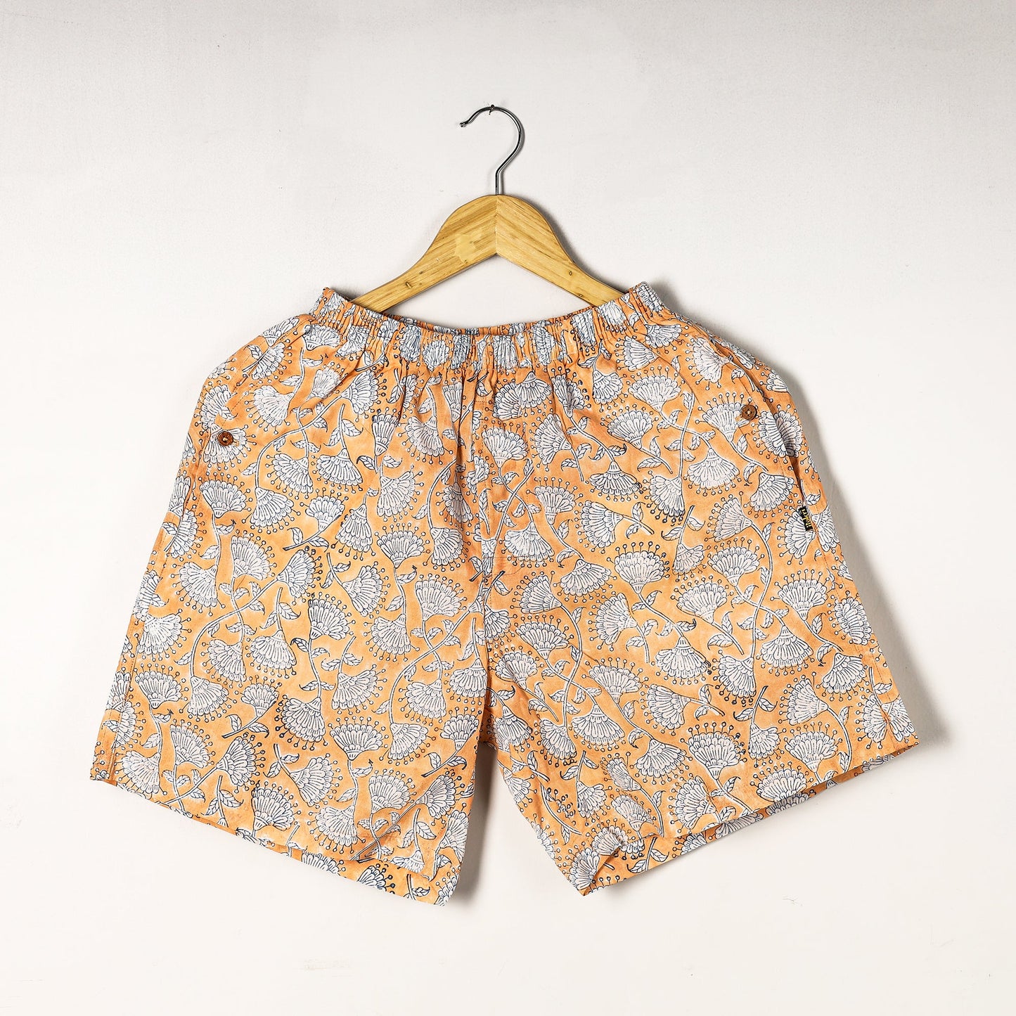  Sanganeri Block Printed Cotton Unisex Boxer/Shorts 