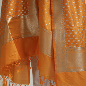  Semi Silk Zari Jaal Banarasi Dupatta 
