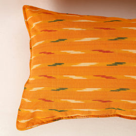 Orange - Set of 2 Pochampally Ikat Cotton Pillow Cover 04