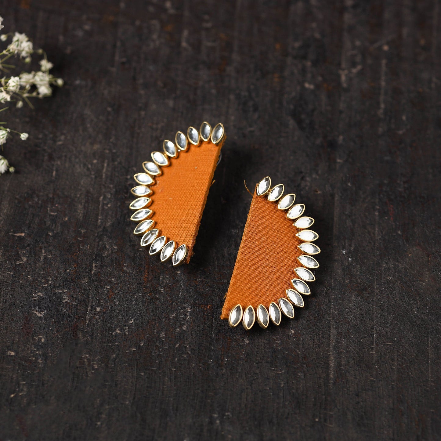 Shaheen Stone Work Fabart Earrings Online