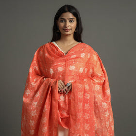  Shibori Tie-Dye Cotton Dupatta with Tassels 80 