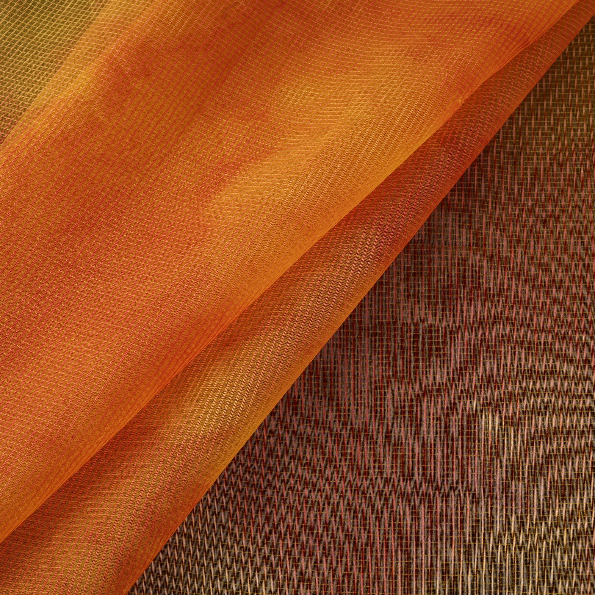 Shibori tie-dye kota doria cotton fabric 04 - handcrafted