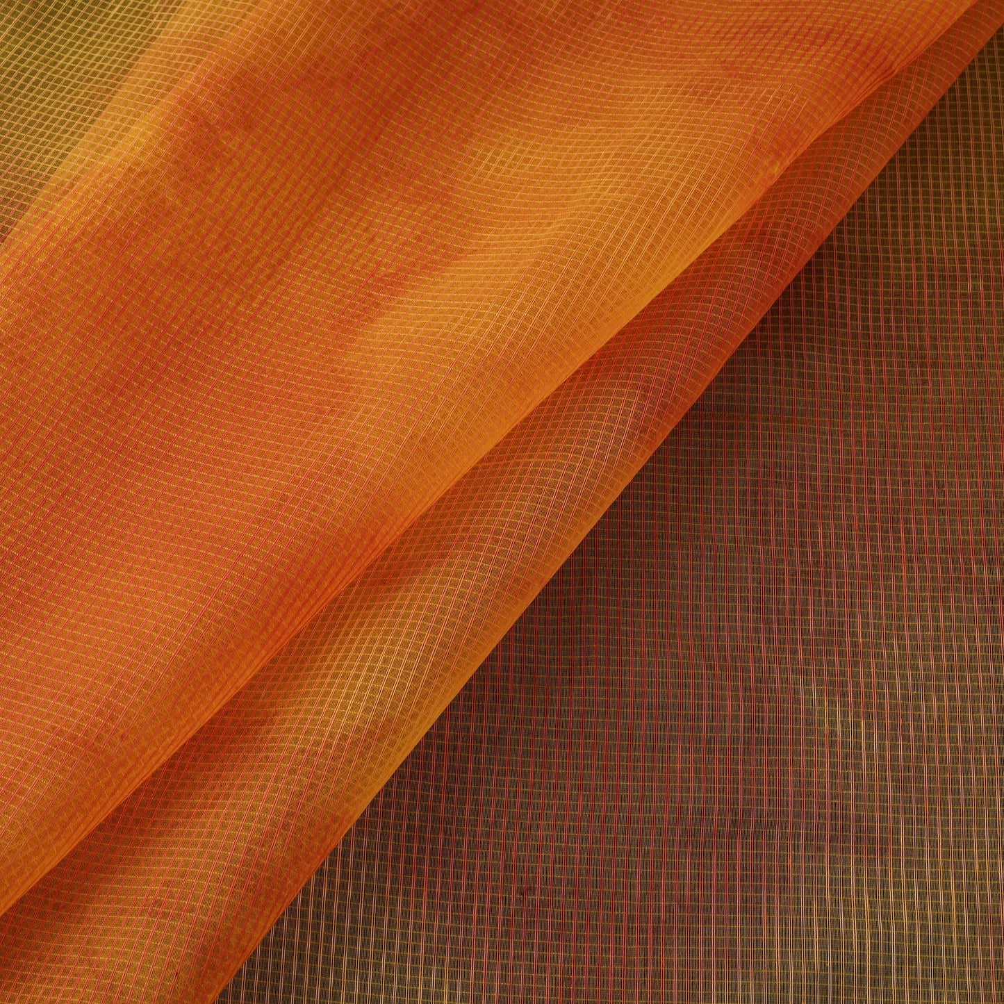 Shibori tie-dye kota doria cotton fabric 04 - handcrafted