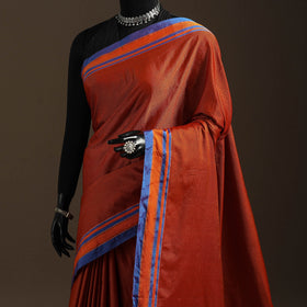 Silk cotton khun saree with ilkal pallu chikki paras border