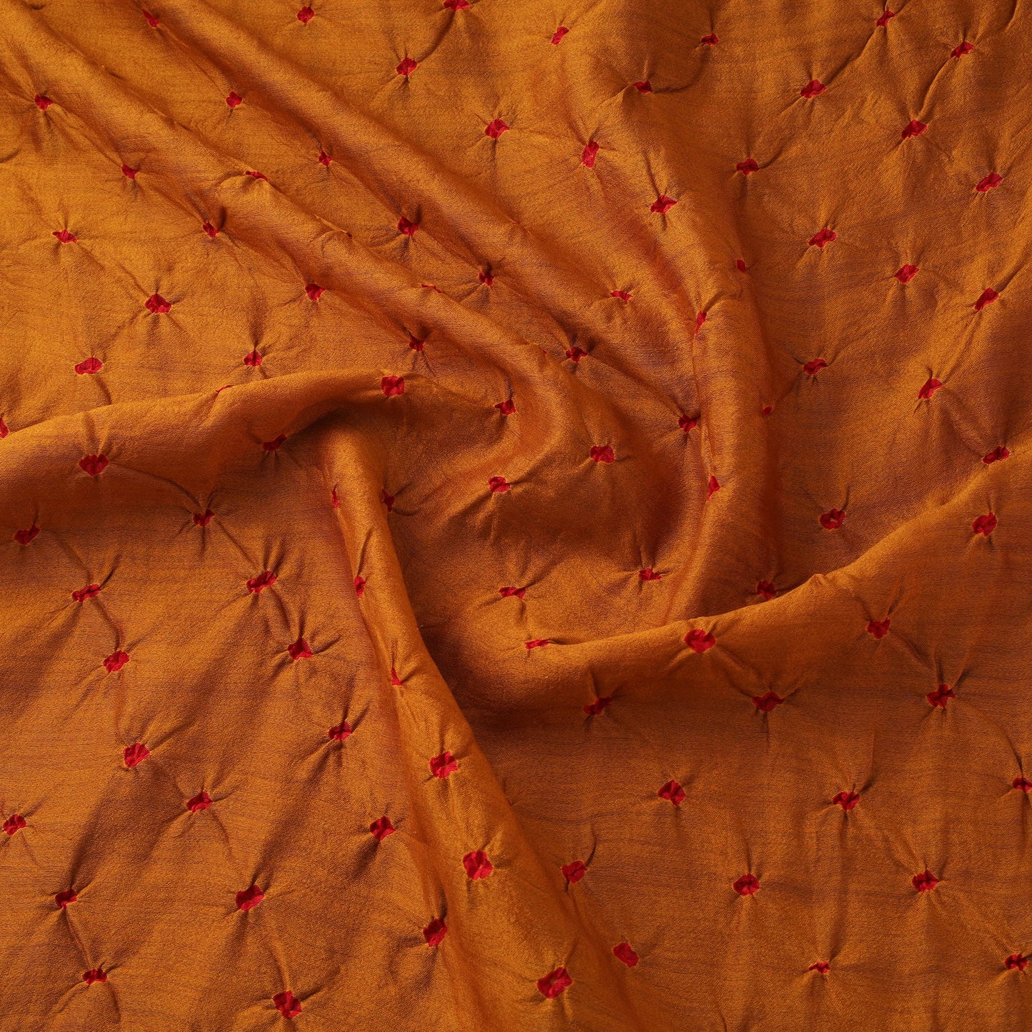 Silk tie-dye bandhani fabric with zari border 20