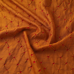 Silk tie-dye bandhani fabric with zari border 20