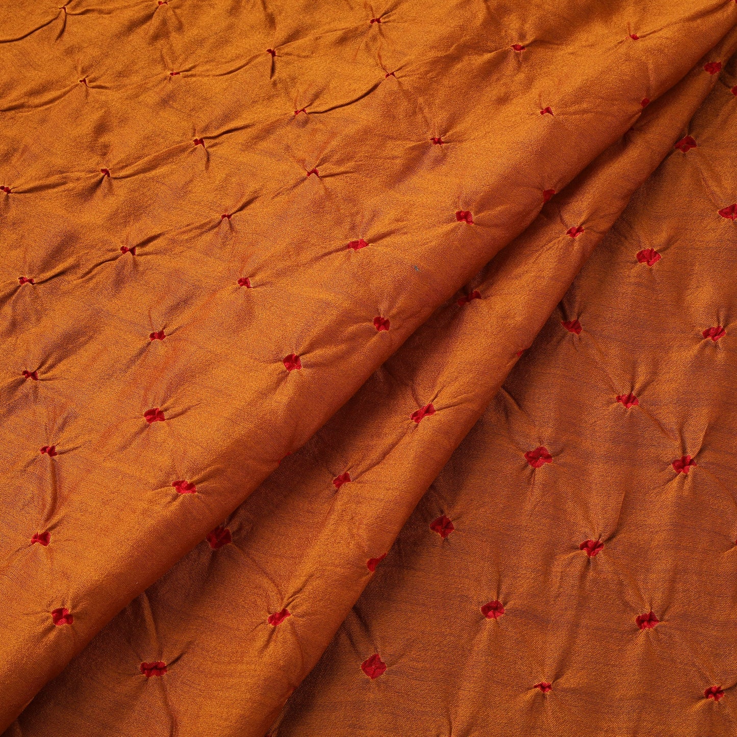 Silk tie-dye bandhani fabric with zari border 20