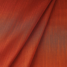 Orange Slub Silk Plain Fabric 
