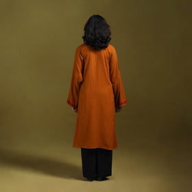 Sozni hand embroidered kashmiri merino wool pheran 20