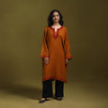 Sozni hand embroidered kashmiri merino wool pheran 20