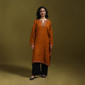 Sozni hand embroidered kashmiri merino wool pheran 41