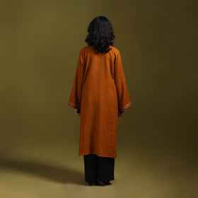 Sozni hand embroidered kashmiri merino wool pheran 41