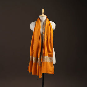 Orange - sozni hand embroidery merino wool handwoven
