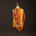 Orange - sozni hand embroidery merino wool handwoven