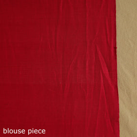 Orange Telia Rumal Handloom Cotton Pochampally Double Ikat Saree