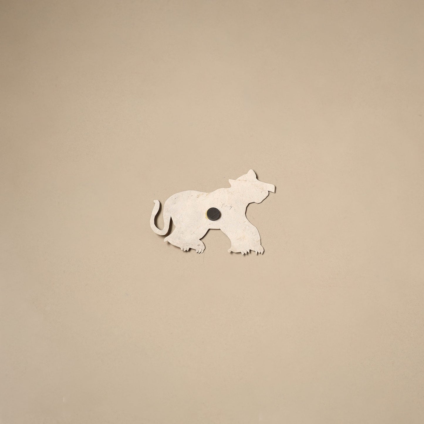 Tiger - tholu bommalata leather puppet fridge magnet 15