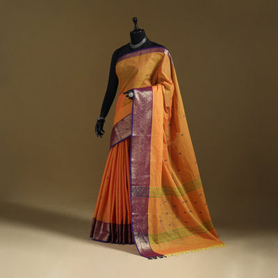 Thread buti cotton kanchipuram saree with border 31