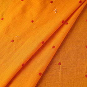 Orange Thread Buti Cotton Plain Fabric