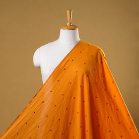 Orange Thread Buti Cotton Plain Fabric