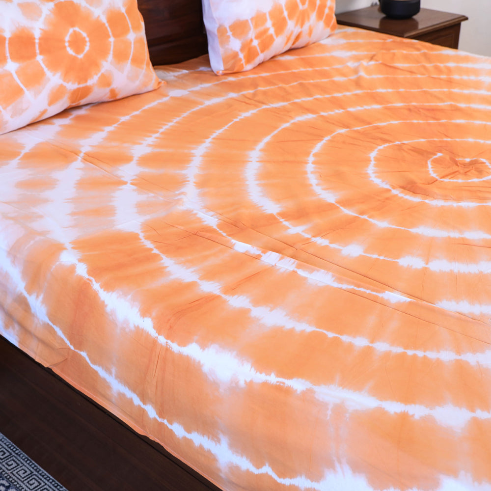 Buy Tie & Dye Cotton Double Shibori Bed Sheet Set