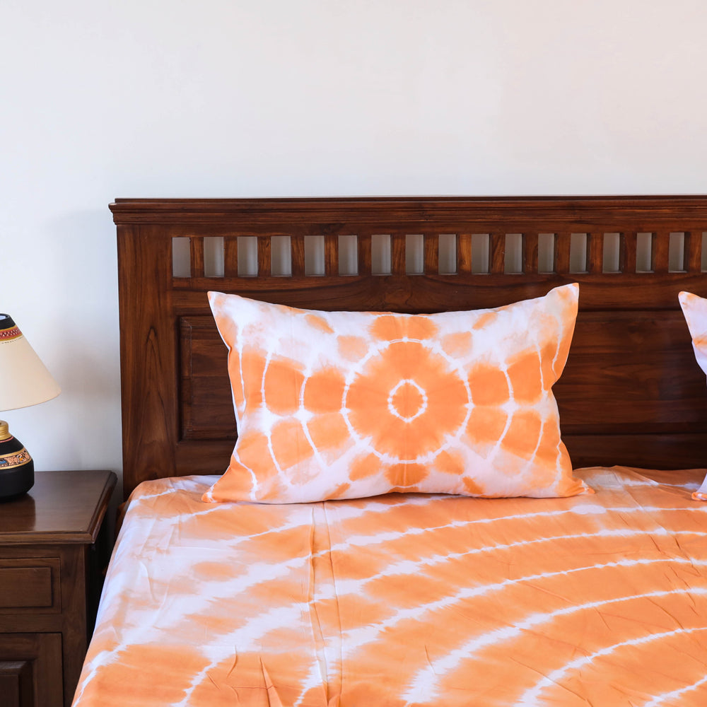 Buy Tie & Dye Cotton Double Shibori Bed Sheet Set