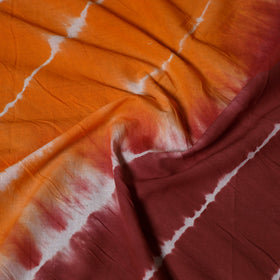 Buy Orange Tie-Dye Cotton Shibori Fabric Online