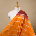 Buy Orange Tie-Dye Cotton Shibori Fabric Online