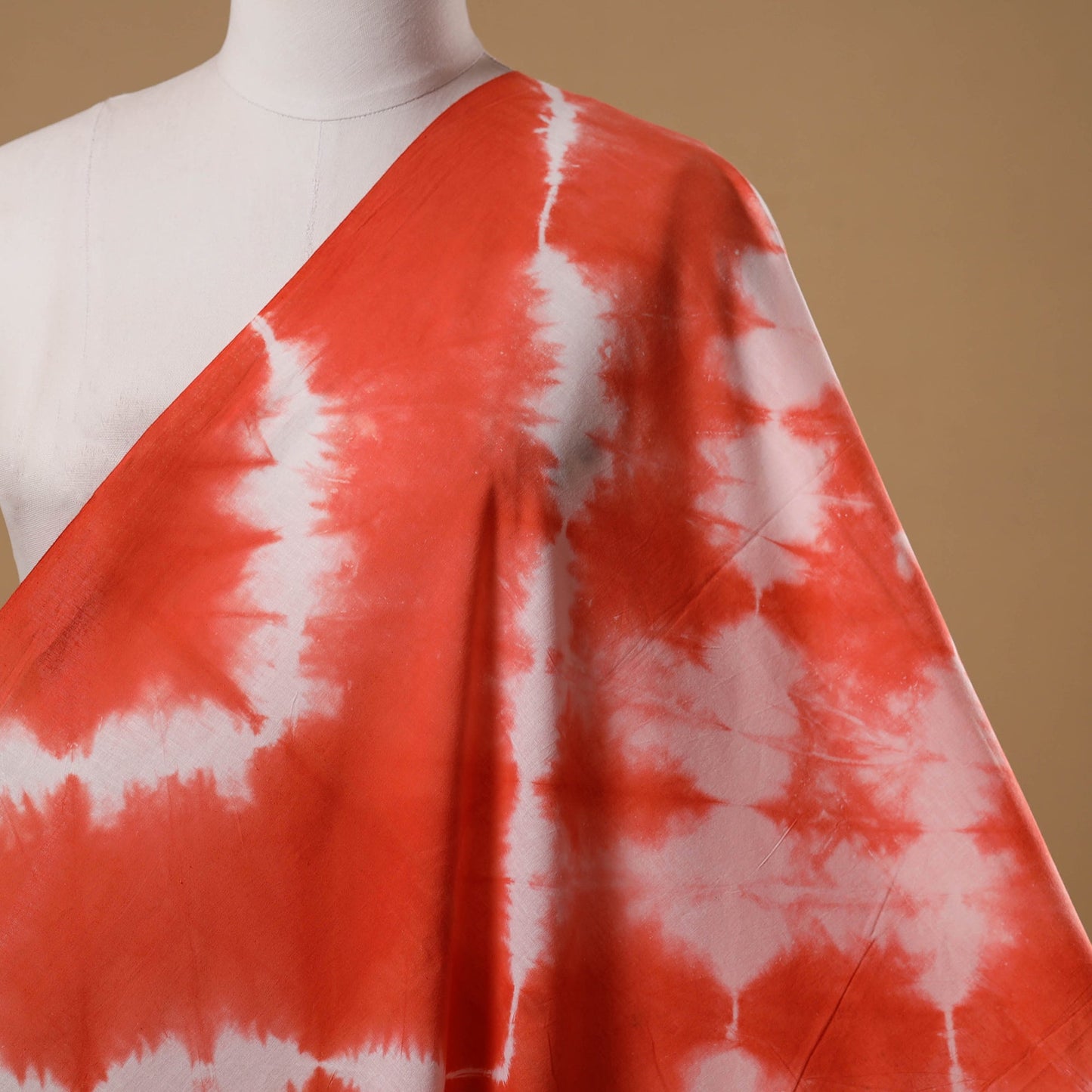 Black - tie-dye cotton shibori fabric 33 - handcrafted