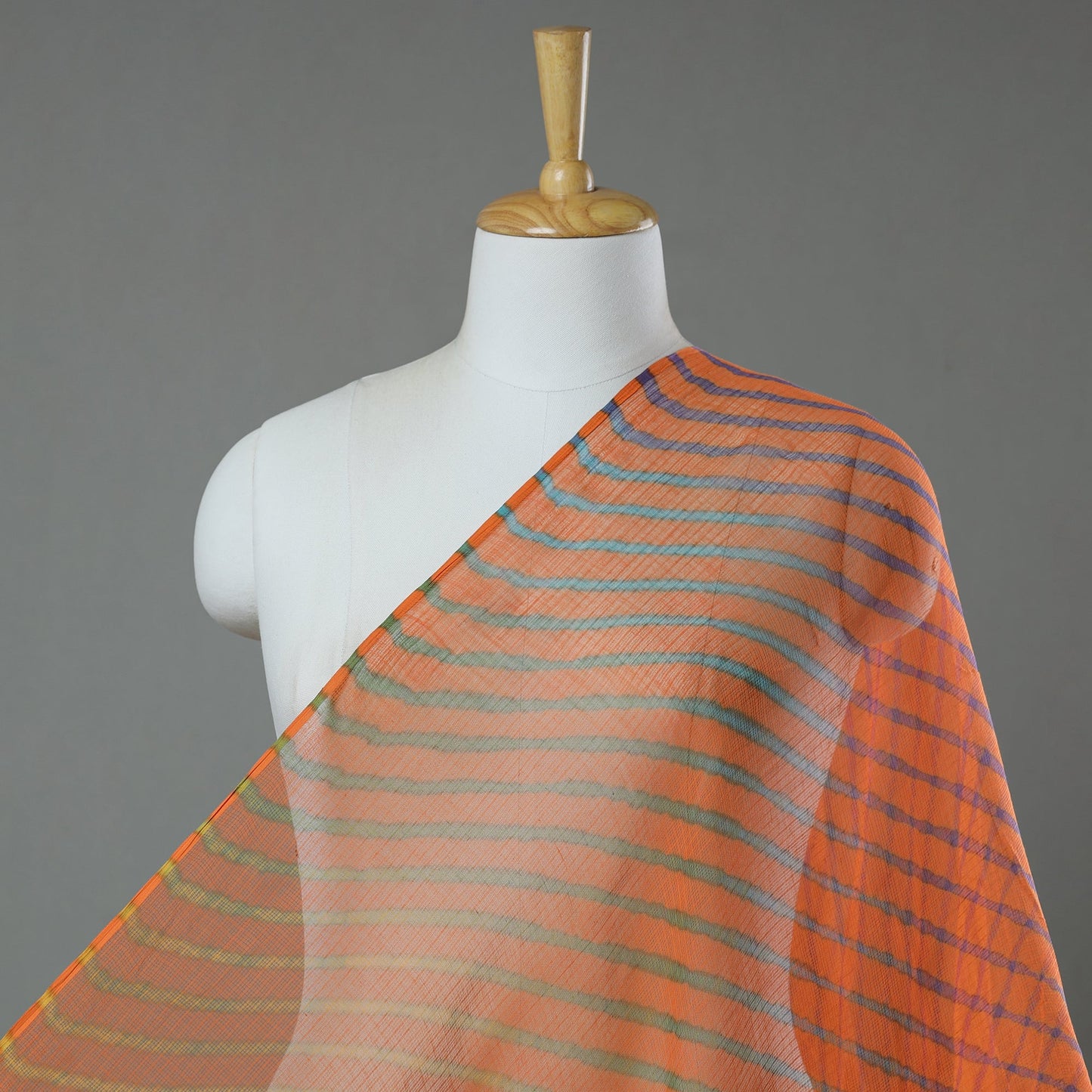Buy Leheriya Tie-Dye Kota Doria Cotton Fabric 55 Online at iTokri.com