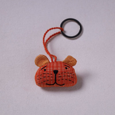 Orange Handcrafted Fab Artwork Keychain