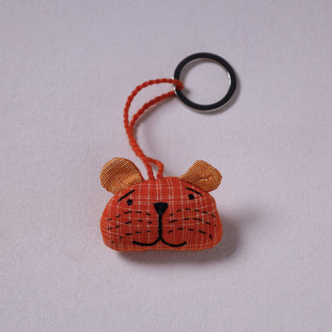 Orange Handcrafted Fab Artwork Keychain