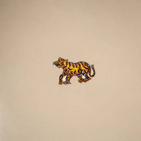 Tiger - tholu bommalata leather puppet fridge magnet 15