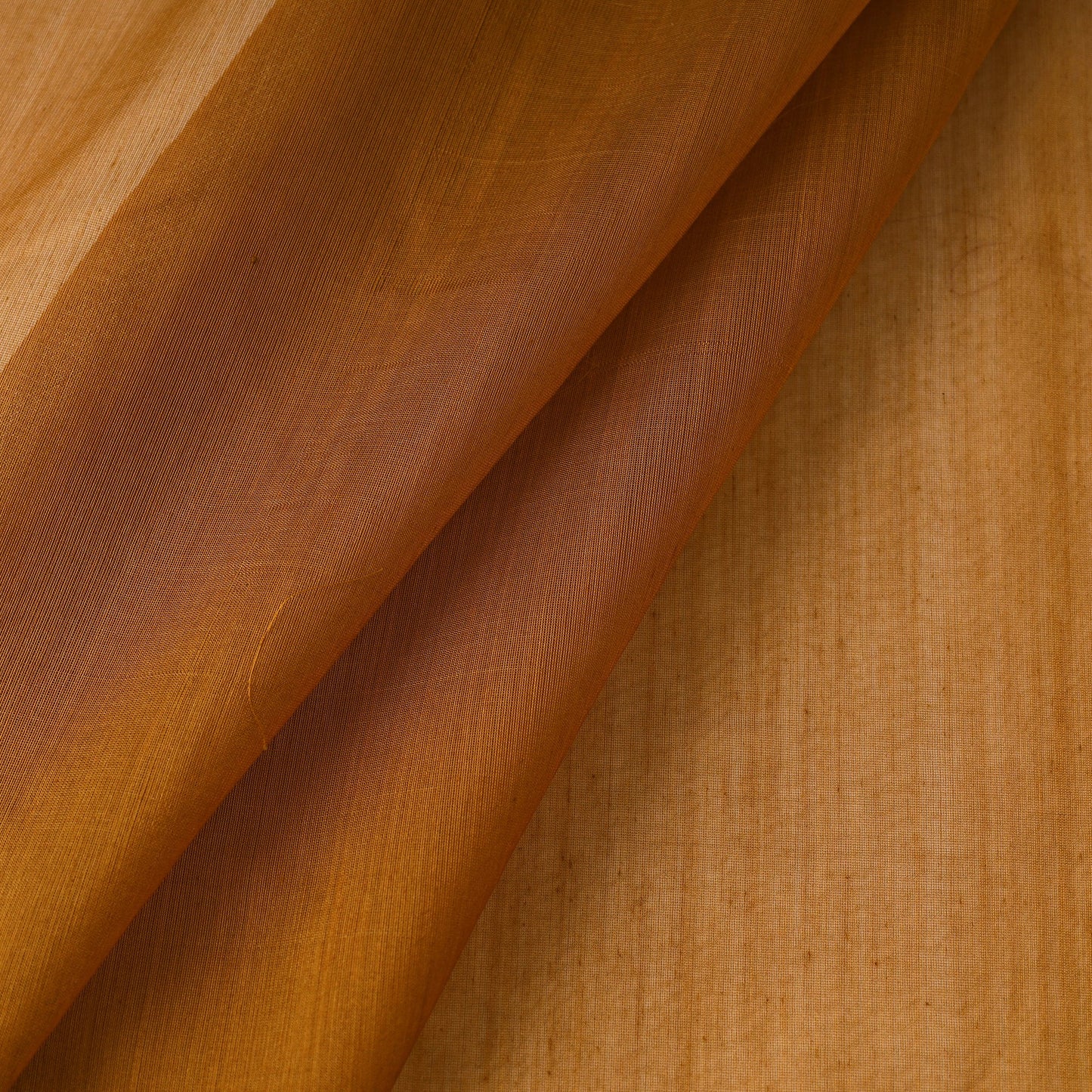 Orange - Traditional Chanderi Silk Cotton Handloom Fabric 11