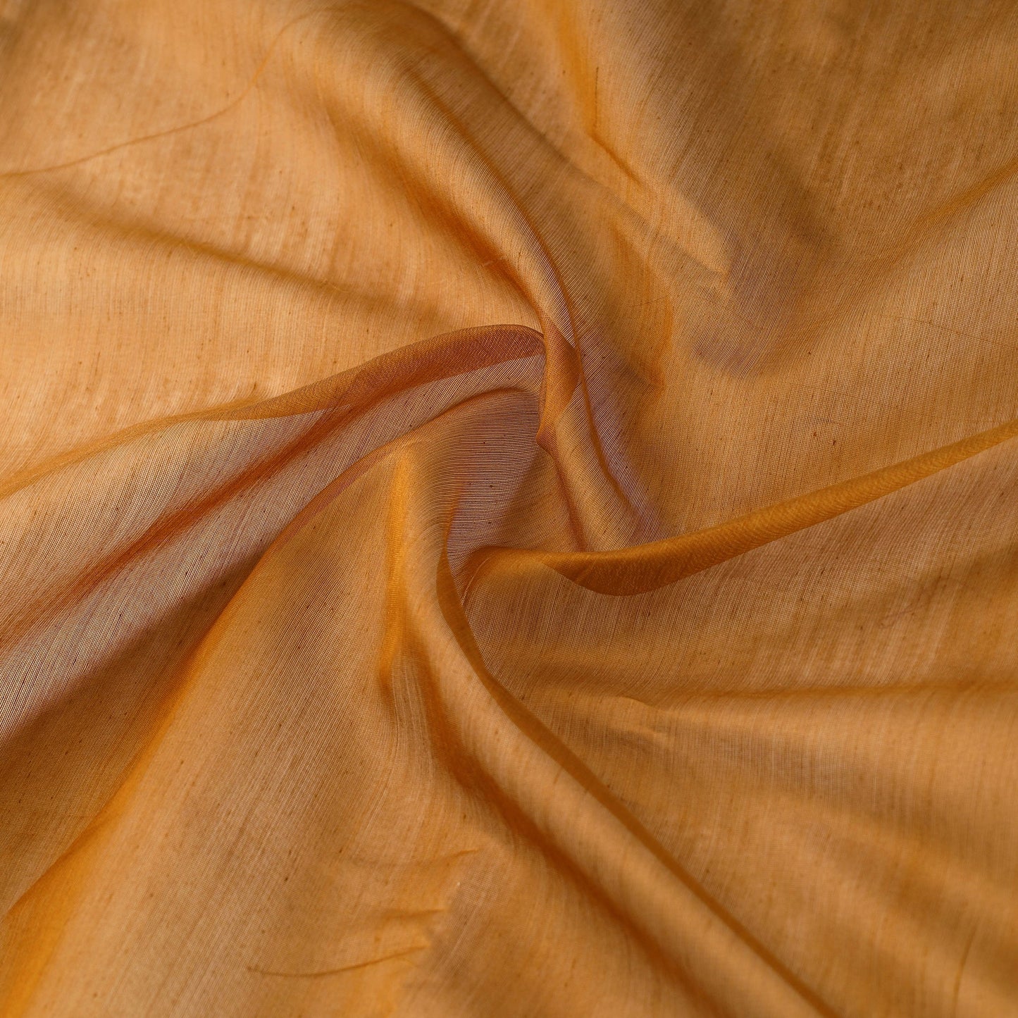 Orange - Traditional Chanderi Silk Cotton Handloom Fabric 11