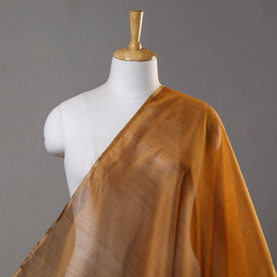 Orange - Traditional Chanderi Silk Cotton Handloom Fabric 11