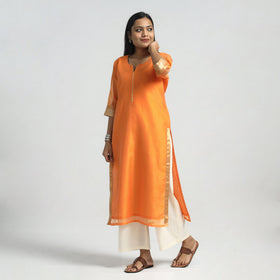 Buy Traditional Maheshwari Handloom Silk Cotton Kurta with Dupatta Set Online at iTokri.com