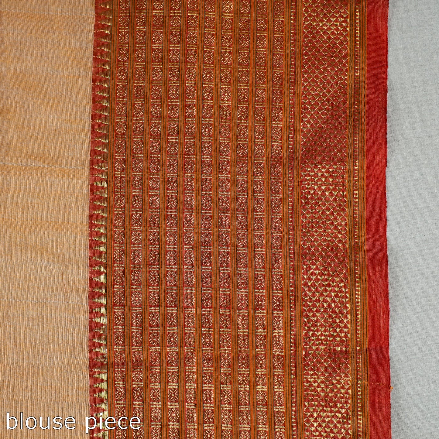  Traditional Narayanpet Mercerised Cotton Saree with Zari Border 104 